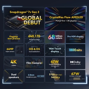 POCO X6 Pro 5G Versión Global Smartphone Dimensity 8300-Ultra Pantalla AMOLED Flow de 6.67" y 1.5K, 64MP, 67W, NFC - Product Image 2