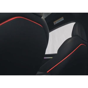 RGB 128สีไฟสร้างบรรยากาศสำหรับเทสลารุ่น X 2022 + ลายสก๊อตแสงภายในระยะยาวชุดอัปเกรดด้วยเลเซอร์แกะสลัก - Product Image 6