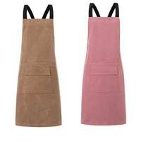 Tablier de cuisine personnalisé avec logo brodé, tablier de chef en toile de denim avec poches