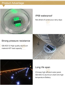 กลางแจ้งใต้ดินพลังงานแสงอาทิตย์ Driveway ทางเท้าเครื่องหมาย MS127ถนนพลังงานแสงอาทิตย์สตั๊ดไฟ - Product Image 5