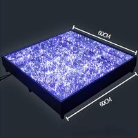 Piste de Danse pour Événements de Mariage, Scène en Verre Personnalisée, Plateforme Scénique en Verre LED à Filament, Décoration de Fond de Mariage