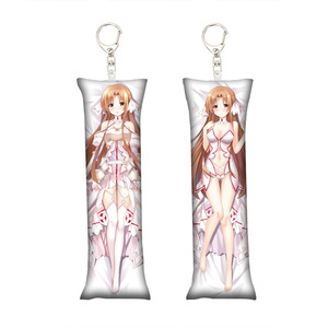 29สไตล์ศิลปะดาบออนไลน์ <span class=keywords><strong>Asuna</strong></span> Yuuki <span class=keywords><strong>Kirito</strong></span> พวงกุญแจหมอนขนาดเล็กจี้การ์ตูนอะนิเมะพวงกุญแจตกแต่ง - Product Image 1