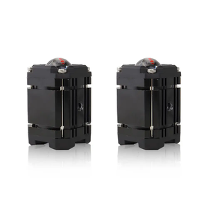 Faro Delantero de Alta Potencia para Motocicleta, 40w 4000LM LED, 6 Lentes, Luces Auxiliares Intermitentes Rojas, Amarillas y Blancas, Ojo de Demonio - Product Image 5