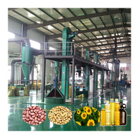 Automatische productielijn voor eetbare olie (1000 kg/uur) van sojabonen, groenten, zonnebloemen, pinda's, kokosnoten, sesamzaad en olijven, koud & warm persen.