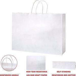 Kraft Paper <b>Bags</b> with Handles Eco-Friendly <b>Compostable</b> Recyclable Gift <b>Bags</b> Wood Pulp High Tensile Load Capacity Paper <b>Bag</b> - Product Image 3