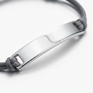 Bracciale <span class=keywords><strong>con</strong></span> Barra ID Personalizzata in Acciaio Inossidabile 316L Placcato Oro 18K PVD per Nuovo Papà, Gioielli per Famiglia, OEM/ODM Disponibile - Product Image 4