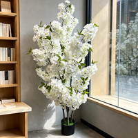 Nordische Hochzeitsdekoration & Zubehör Lebensechter Künstlicher Kirschblütenbaum Künstliche Sakura-Blumen Innenraum Blumenarrangements