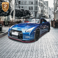 Kit carrosserie style Nismo pour GTR R35 : Spoiler arrière, jupes latérales, lèvre de pare-chocs en fibre de carbone et fibre de verre – Pièces de tuning