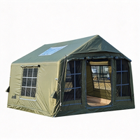 Tente gonflable verte durable de haute qualité, résistante à la pluie, à montage rapide, 3*3m, pour camping de luxe en plein air, vente en gros d'usine chinoise