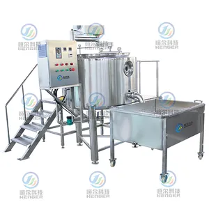 100KG-200KG Output cheese machine mozzarella cheese production line with cheese press