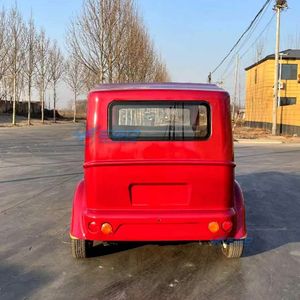 Voiture électrique vintage rouge à quatre roues, personnalisable, vente en gros usine, faible bruit, design élégant pour événements panoramiques et mariages - Product Image 6