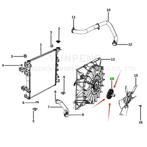 พัดลมไดร์ฟใหม่ 55056840AC สำหรับ Dodge Ram 1500 5.7L ปี 2009-2024 - Product Image 5