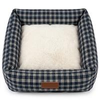 Coussin pliable et lavable pour animaux de compagnie, en tissu composite de lin, pour chien et chat, nid de sommeil hivernal