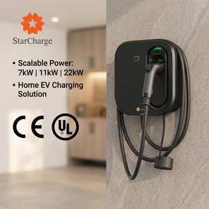 Starcharge Artemis 7kW 22kW สถานีชาร์จติดผนังสำหรับที่อยู่อาศัย IP65 IK10 CE UL รองรับการใช้งานร่วมกับสถานีชาร์จรถยนต์ไฟฟ้า 99% - Product Image 3