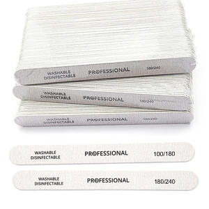 Professional Custom Printing Logo Wooden Nail File Disposable Waterproof Wood Nail File Promotional Nail File Manicure Tools