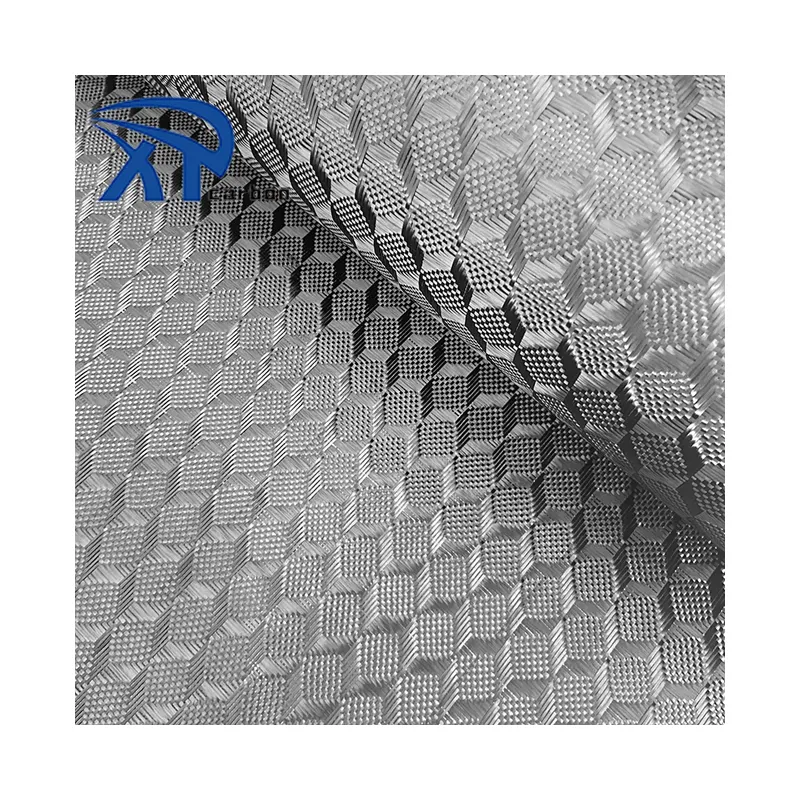 Nhà máy sản xuất nóng bán 3D kim cương hình màu sợi carbon vải twill sợi carbon vải vải 240gsm