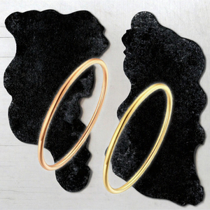 Anillo Apilable de Acero Inoxidable Chapado en Oro de 18K de 1mm, Banda Delgada Lisa para Mujer, Regalo de Boda o Fiesta, 9MM - Product Image 3