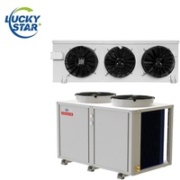 Kit d'échange thermique Fluorine Defrost 15HP avec moteur à rotor externe DT et tambour à air RP, ensemble condenseur-évaporateur pour chambre froide