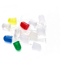 La couleur de RVB trois jambes 8mm 10mm a mené la lentille claire de Wate d'intense luminosité de diodes électroluminescentes