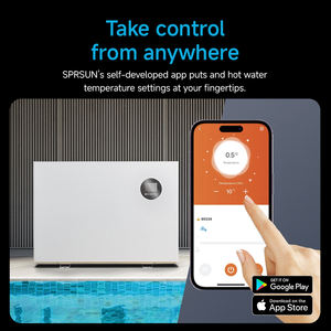 <span class=keywords><strong>Pompe</strong></span> à <span class=keywords><strong>chaleur</strong></span> pour piscine Cop 16.17 Sprsun, réfrigérant R32, avec certification ISO9001 - Product Image 4