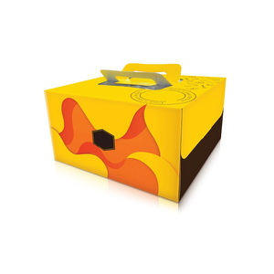 Foldable Cake Box With Clear <b>Window</b> Panel Food Safe Paperboard And Secure Locking Tabs For Bakery Dessert Display - Product Image 1