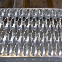 Grille de drainage perforée antidérapante galvanisée avec découpe pour le drainage des sols de cuisines, usines et parkings