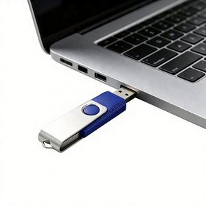 Memoria USB 2.0 de Alta Calidad, Diseño Giratorio, Plástico y Metal, con Logotipo OEM, Nueva para PC y Laptop, para Uso Diario - Product Image 1