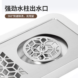 เครื่องล้างแก้วสแตนเลสแบบสองหัวแรงดันสูงในตัว ใช้ในร้านกาแฟอัตโนมัติ - Product Image 3