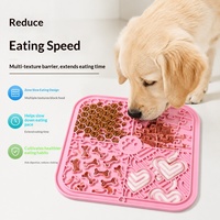 Tazón de Silicona de Grado Alimenticio para Perros, con Diseño de Corazón, Antideslizante, con Ventosa, Moderno y Elegante, Tapete Grande de Silicona para Lamer para Mascotas