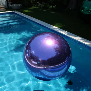 Bóng gương bơm hơi bạc, có thể tái sử dụng, bóng lớn sáng bóng, trang trí sự kiện lớn, bóng bay PVC, bóng bay disco cho tiệc tùng - Product Image 3