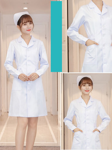 Vendita calda quattro stagioni a maniche corte in Rayon bianco camice da laboratorio per medici farmacia clinica di bellezza industrie mediche - Product Image 4