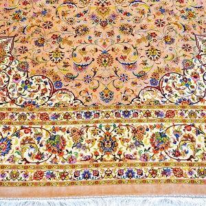 Tapis en soie floral fait main de luxe vintage Oman Oriental Persan Nain 250x350cm <span class=keywords><strong>à</strong></span> <span class=keywords><strong>vendre</strong></span> - Product Image 5