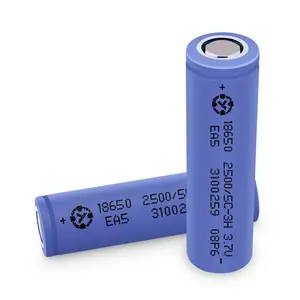 UL CE bersertifikat 3.7V 18650 2500mAh 3600mAh baterai Li-ion isi ulang