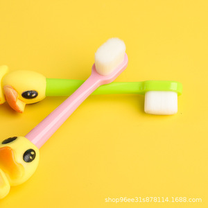 Little Yellow Duck Toothbrush Soft Bristles For Children Age 3-12 Colorful Manual Toothbrush With Case - Product Image 2