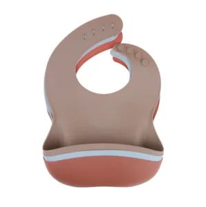 Thực Phẩm Lớp Bé Không Thấm Nước Bé Silicone Bib Set Đầy Màu Sắc Silicone Bé Bib