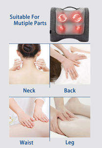 Coussin de massage pour la circulation sanguine en gros, pour le <span class=keywords><strong>dos</strong></span>, la voiture, le siège à domicile, avec chaleur pour le cou, les jambes, les épaules, la tête, soulagement de la douleur - Product Image 6