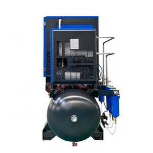 เครื่องอัดอากาศแบบสกรูโรตารี่อุตสาหกรรมขนาดใหญ่ 7.5kw 11kw 15kw 20 บาร์ 4 in 1 สำหรับตัดด้วยเลเซอร์ ความจุถัง 500 ลิตร - Product Image 4