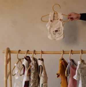 Handmade Natural Rattan Floor-Standing Non-Folding Clothes Rack with <b>Shelf</b> <b>for</b> <b>Bedroom</b> Boutique Nursery Boho Home Decoration - Product Image 5