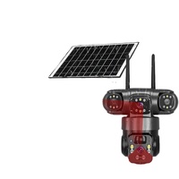 Caméra solaire 4G QL22 en gros, 12MP, 3 objectifs, avec vision à 360° °   Vue panoramique et suivi automatique pour la sécurité à distance en extérieur