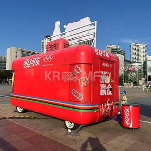 รถลากขายอาหารทำจากสเตนเลสอุปกรณ์ครบครันรถขายกาแฟทำจากยุโรป - Product Image 4