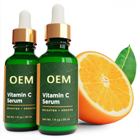 Sérum Visage Liquide OEM Vitamine C Acide Hyaluronique Éclaircissant Hydratant Nourrissant Apaisant Sans Parfum Anti-Taches Brunes