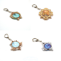Porte-clés en acrylique personnalisé CNAWO avec élément fantastique, breloque en acrylique imprimée UV, pendentif personnalisé, vente en gros