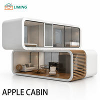 Cabane Apple de Luxe Préfabriquée Modulaire Mobile avec Salle de Bain et Cuisine pour Complexes Hôteliers, Gîtes, Bureaux et Boutiques