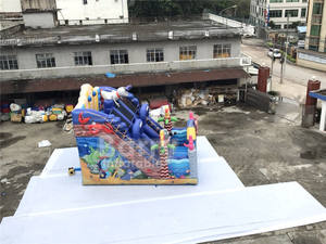 Nouveau design commercial de toboggan gonflable pour enfants sur le thème du monde marin pour <span class=keywords><strong>la</strong></span> fête des enfants / fête / événement - Product Image 4