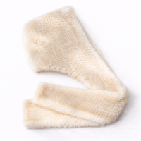 Gorro de Piel de Visón Tejido a Mano de Lujo XZWDSI para Mujer, Cuatro Estaciones, Informal, con Estampado por Transferencia de Calor, para Exteriores, 56-58 cm