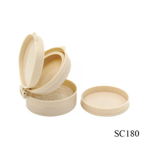 <span class=keywords><strong>3</strong></span> in 1 เคสคอนซีลเลอร์กลมสองโทนเคสรองพื้นของเหลวพลาสติกภาชนะบรรจุแป้งฝุ่นเครื่องสําอางพร้อมกระจก - Product Image 5