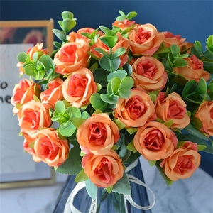 Roses artificielles en soie faites à la main - Style moderne, décoration de mariage et de fête des mères, <span class=keywords><strong>prix</strong></span> de gros d'usine, bouquet - Product Image 3