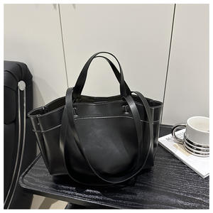 Ensemble 2 en 1 de sacs fourre-tout tendance pour femmes, sacs à main en cuir PU grande capacité, sacs à main de créateur pour le travail - Product Image 6