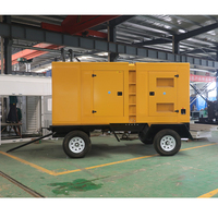 Générateur diesel silencieux de type remorque COMLER 250 kW-300 kW, groupe électrogène mobile résistant aux intempéries avec AMF pour les hôpitaux et les hôtels
