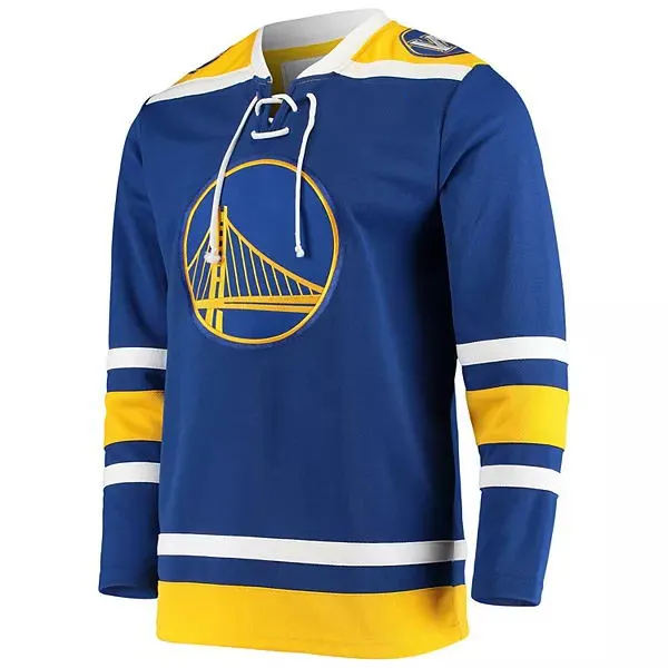 2023 Newest Dark Blue Ice Hockey Sublimation Jersey Custom Design